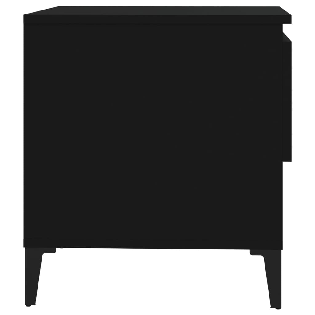Sidebord Svart 50X46X50 Cm Konstruert Tre