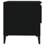 Sidebord 2 Stk Svart 50X46X50 Cm Konstruert Tre