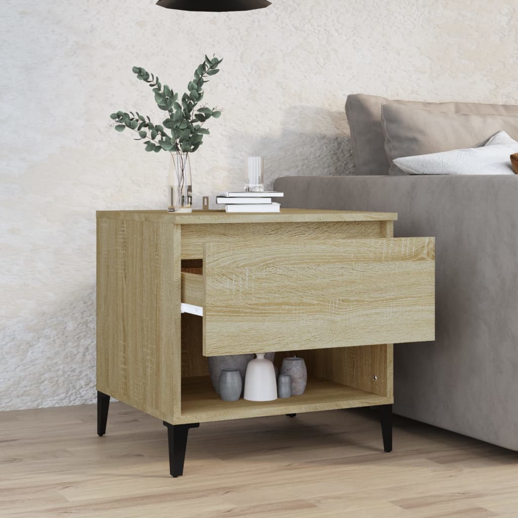 Sidebord Sonoma Eik 50X46X50 Cm Konstruert Tre