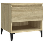 Sidebord 2 Stk Sonoma Eik 50X46X50 Cm Konstruert Tre
