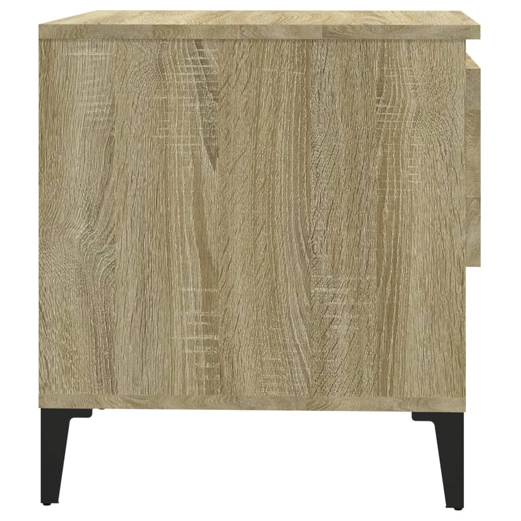 Sidebord 2 Stk Sonoma Eik 50X46X50 Cm Konstruert Tre