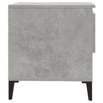 Sidebord 2 Stk Betonggrå 50X46X50 Cm Konstruert Tre