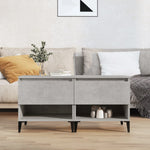 Sidebord 2 Stk Betonggrå 50X46X50 Cm Konstruert Tre