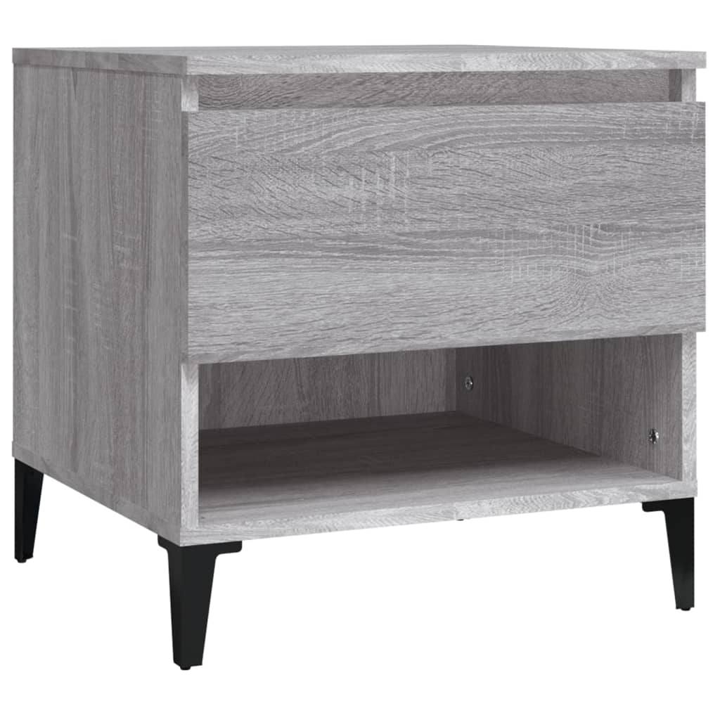 Sidebord 2 Stk Grå Sonoma 50X46X50 Cm Konstruert Tre