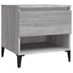 Sidebord 2 Stk Grå Sonoma 50X46X50 Cm Konstruert Tre