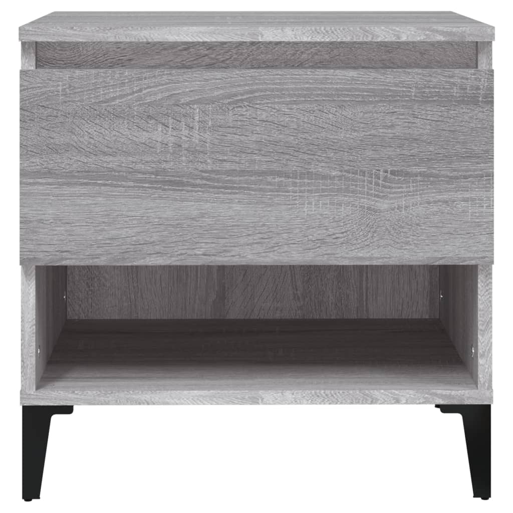 Sidebord 2 Stk Grå Sonoma 50X46X50 Cm Konstruert Tre
