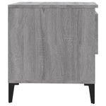 Sidebord 2 Stk Grå Sonoma 50X46X50 Cm Konstruert Tre