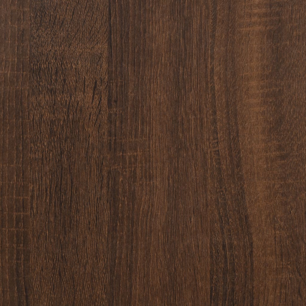 Sidebord Brun Eik 50X46X50 Cm Konstruert Tre