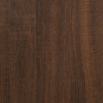 Sidebord Brun Eik 50X46X50 Cm Konstruert Tre