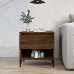 Sidebord Brun Eik 50X46X50 Cm Konstruert Tre