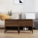 Sidebord 2 Stk Brun Eik 50X46X50 Cm Konstruert Tre