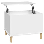 Salongbord Hvit 60X44,5X45 Cm Konstruert Tre