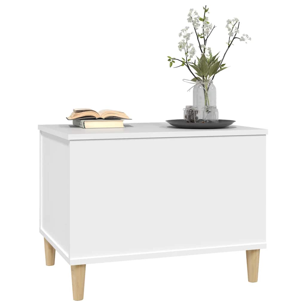 Salongbord Hvit 60X44,5X45 Cm Konstruert Tre