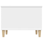 Salongbord Hvit 60X44,5X45 Cm Konstruert Tre