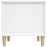 Salongbord Hvit 60X44,5X45 Cm Konstruert Tre