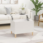 Salongbord Hvit 60X44,5X45 Cm Konstruert Tre