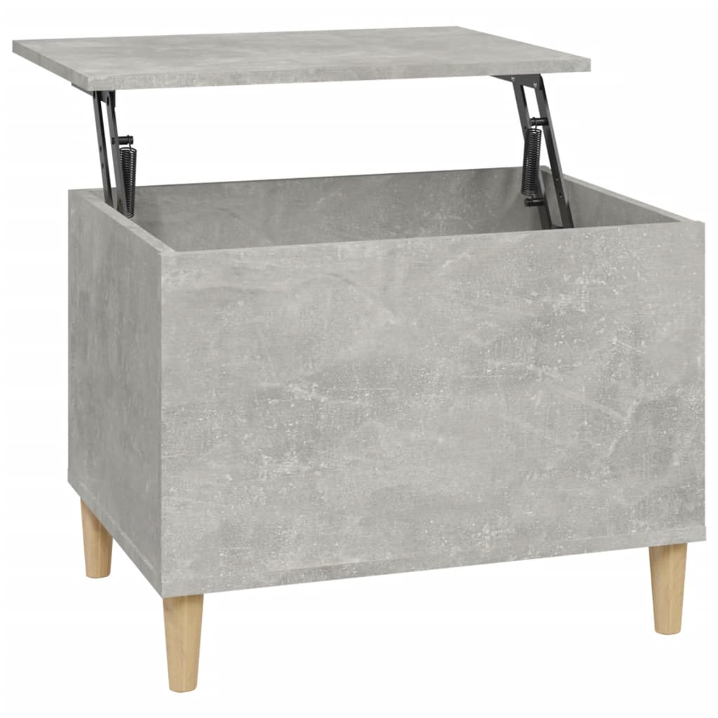 Salongbord Betonggrå 60X44,5X45 Cm Konstruert Tre