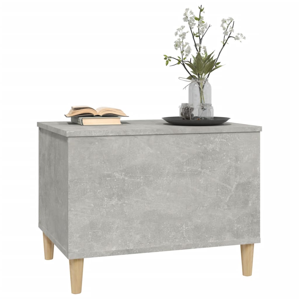 Salongbord Betonggrå 60X44,5X45 Cm Konstruert Tre