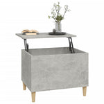 Salongbord Betonggrå 60X44,5X45 Cm Konstruert Tre