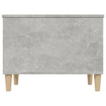 Salongbord Betonggrå 60X44,5X45 Cm Konstruert Tre