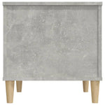 Salongbord Betonggrå 60X44,5X45 Cm Konstruert Tre