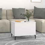 Salongbord Hvit 60X44,5X45 Cm Konstruert Tre