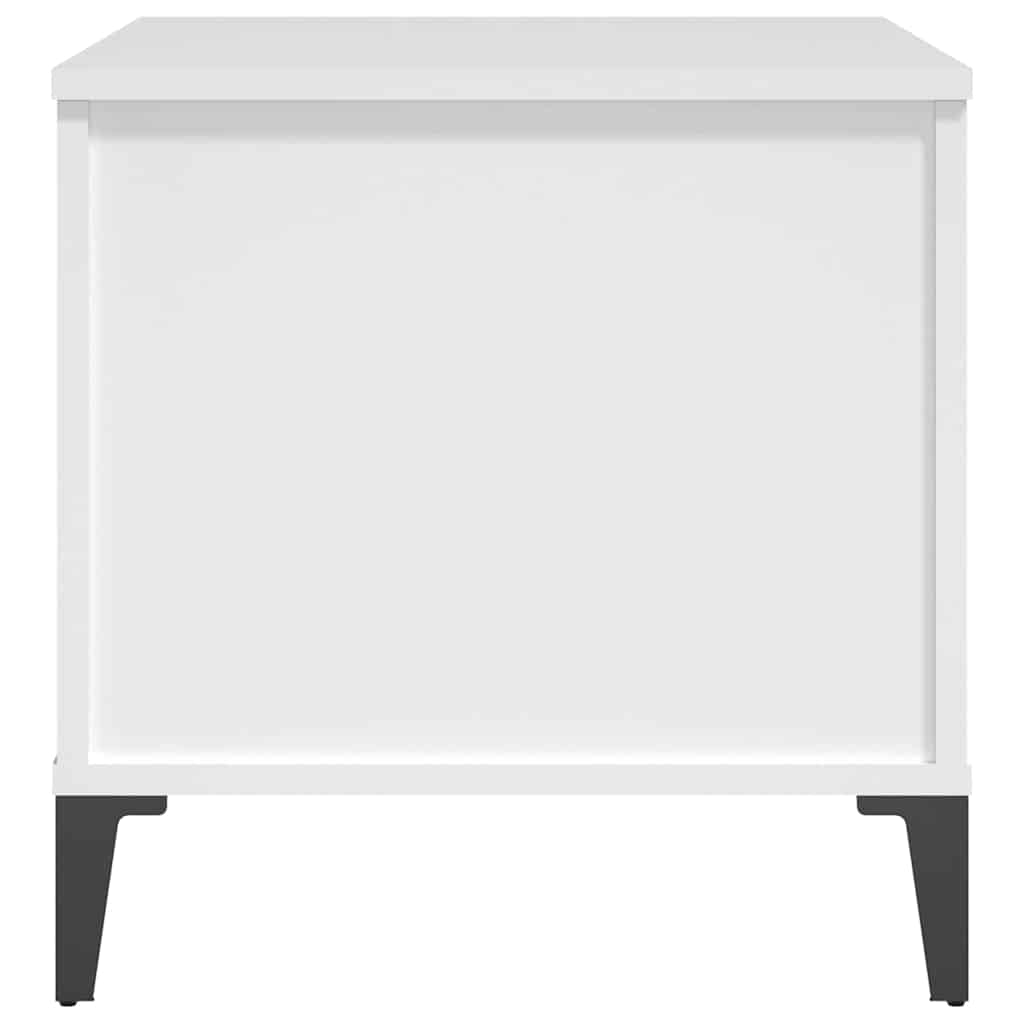 Salongbord Hvit 60X44,5X45 Cm Konstruert Tre