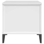 Salongbord Hvit 60X44,5X45 Cm Konstruert Tre