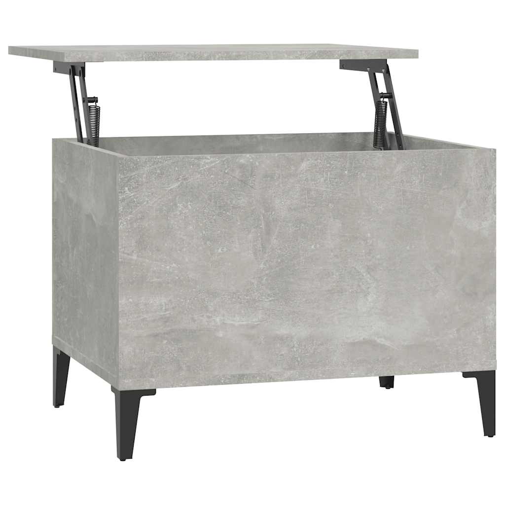 Salongbord Betonggrå 60X44,5X45 Cm Konstruert Tre