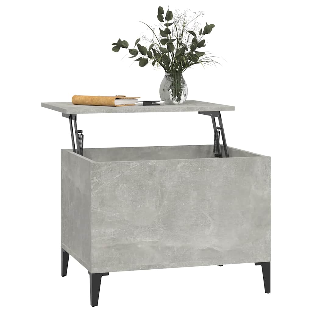 Salongbord Betonggrå 60X44,5X45 Cm Konstruert Tre