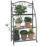 Blomsterstativ Svart 56X30X96 Cm Stål
