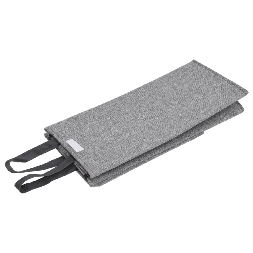 Sammenleggbar Vaskekurv Grå 26X34,5X59,5 Cm Imitert Linstoff