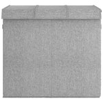 Sammenleggbar Vaskekurv Grå 64,5X34,5X59 Cm Imitert Linstoff