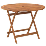 Sammenleggbart Hagebord Ø 90X75 Cm Heltre Akasie