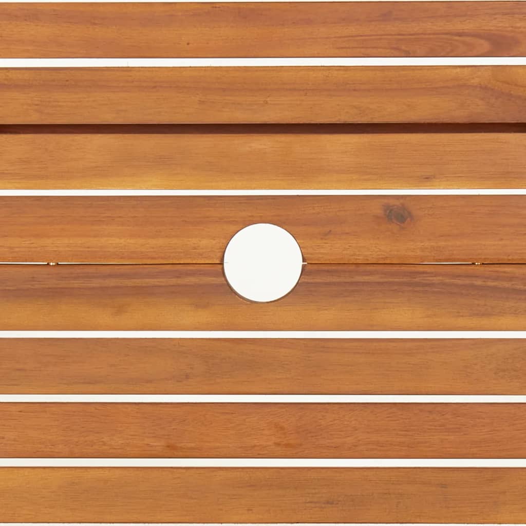Sammenleggbart Hagebord Ø 90X75 Cm Heltre Akasie