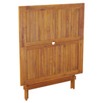 Sammenleggbart Hagebord 90X90X75 Cm Heltre Akasie