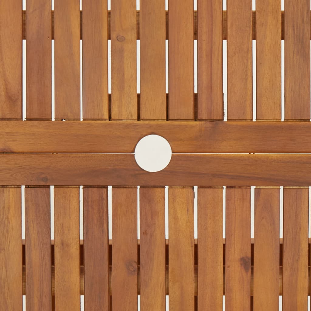 Sammenleggbart Hagebord 90X90X75 Cm Heltre Akasie