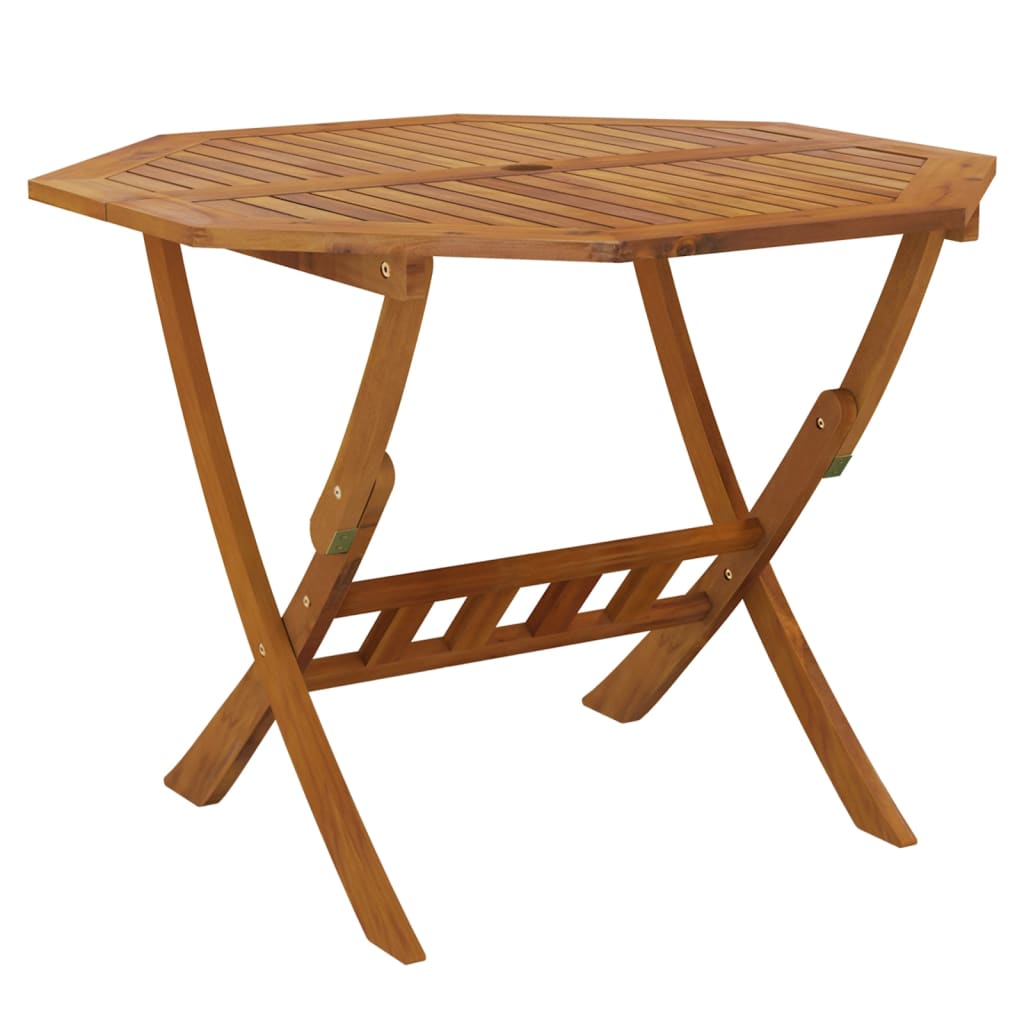 Sammenleggbart Hagebord 90X75 Cm Heltre Akasie