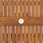 Sammenleggbart Hagebord 90X75 Cm Heltre Akasie