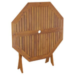 Sammenleggbart Hagebord 90X75 Cm Heltre Akasie