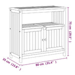 Hagekonsollbord 80X35X75 Cm Heltre Akasie