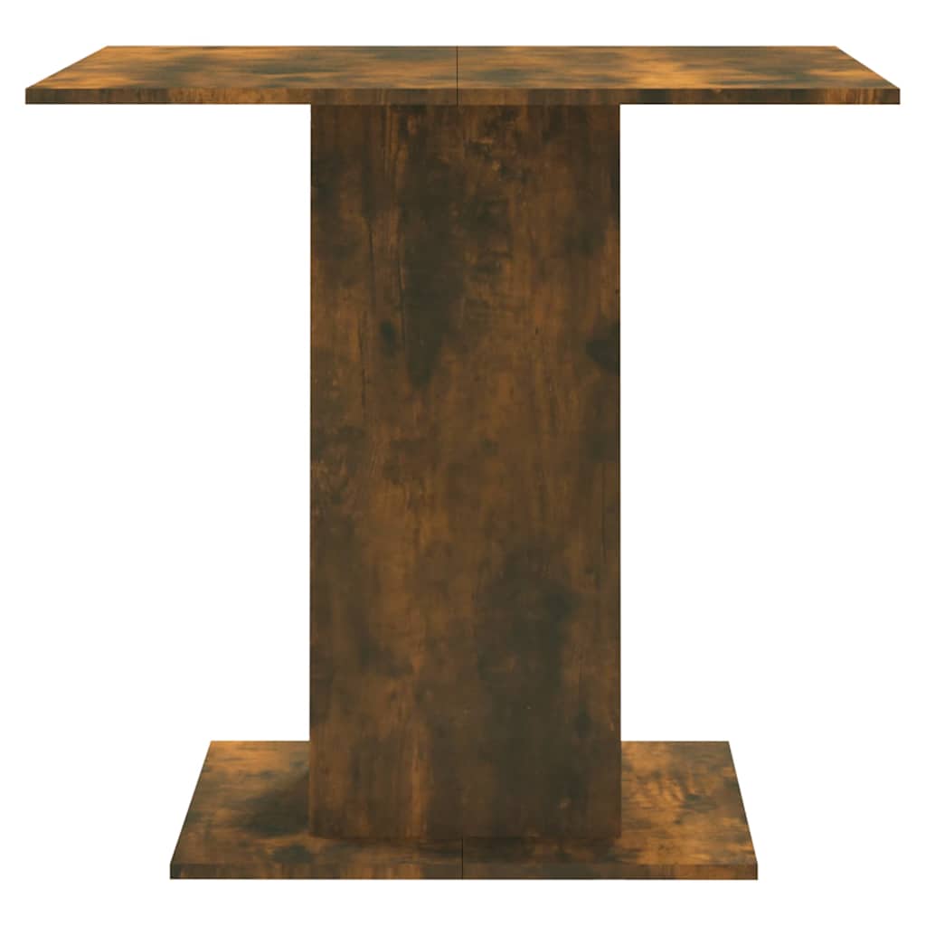 Spisebord Røkt Eik 80X80X75 Cm Konstruert Tre