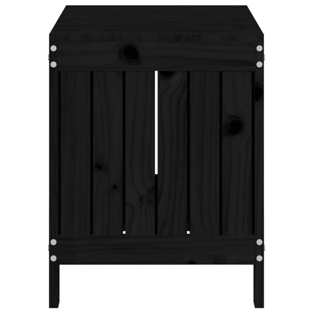 Putekasse Svart 76X42,5X54 Cm Heltre Furu