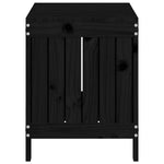 Putekasse Svart 76X42,5X54 Cm Heltre Furu