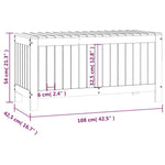 Putekasse Hvid 108X42,5X54 Cm Heltre Furu