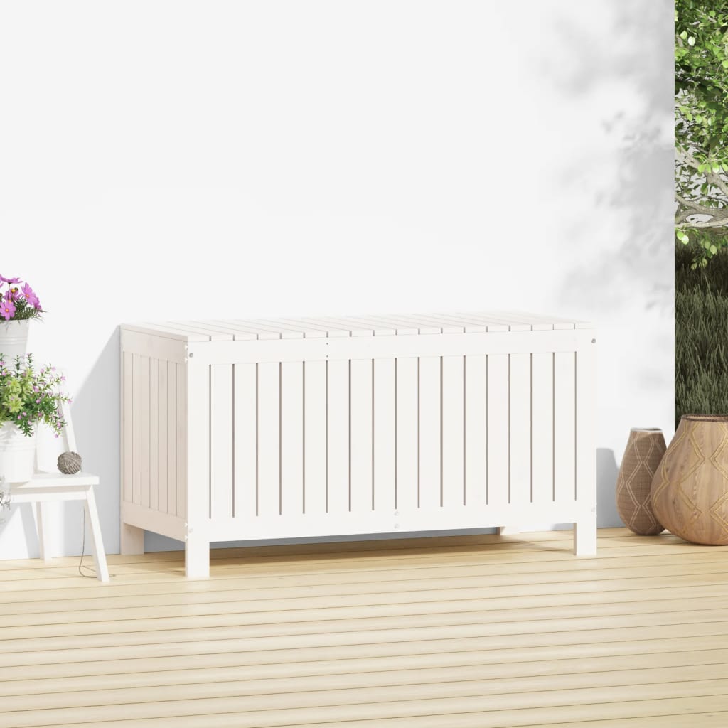 Putekasse Hvit 115X49X60 Cm Heltre Furu