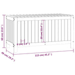 Putekasse Hvit 115X49X60 Cm Heltre Furu