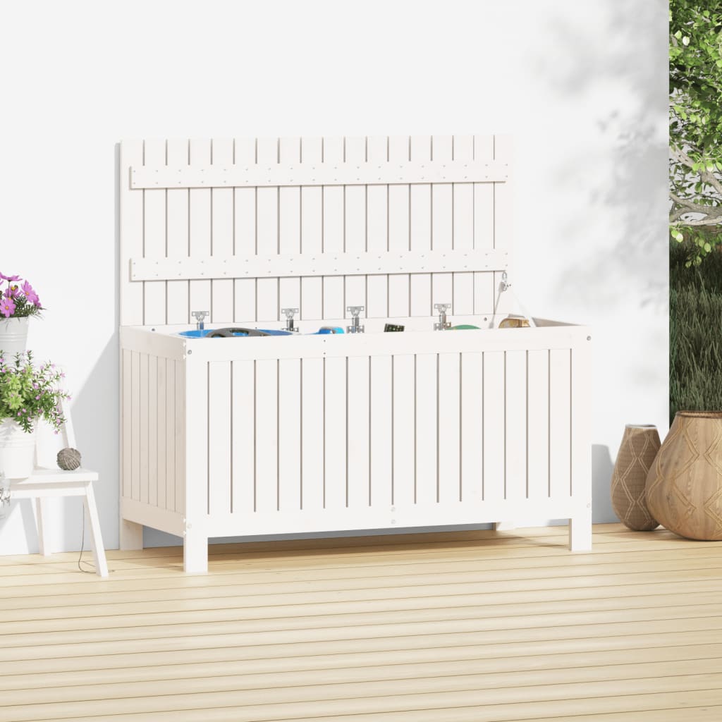 Putekasse Hvit 115X49X60 Cm Heltre Furu