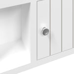 Nøkkelskap Hvit 40X8,5X20 Cm Konstruert Tre Og Stål