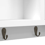 Nøkkelskap Hvit 40X8,5X20 Cm Konstruert Tre Og Stål